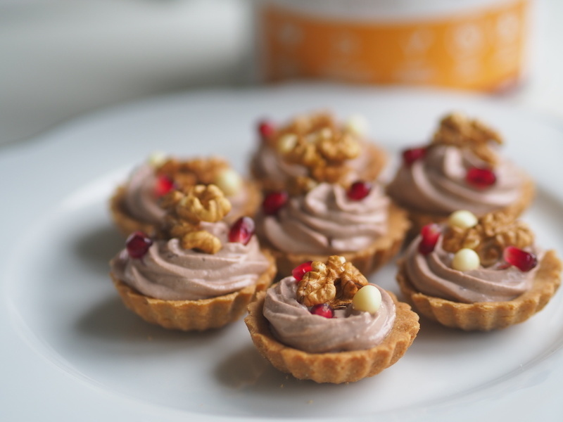 Vánoční bezlepkové linecké košíčky s Vegan proteinem