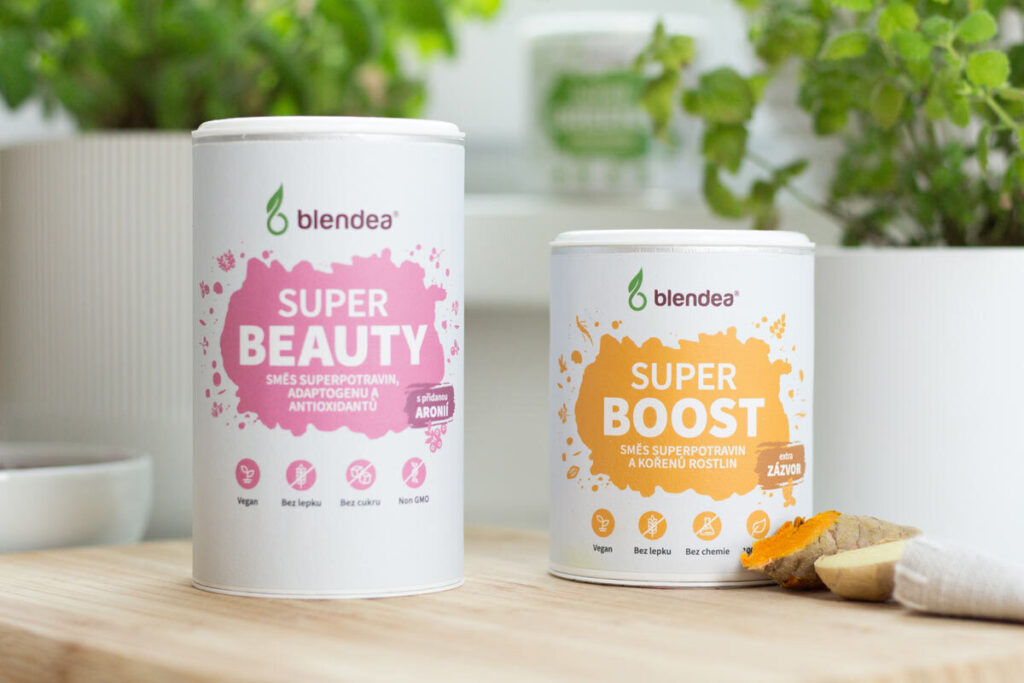 NOVINKY Blendea:  SUPERBOOST pro skálopevnou imunitu a SUPERBEAUTY pro krásné a pevné vlasy, nehty a pleť