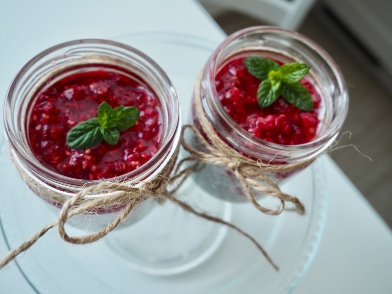 Malinový chia pudink s Vegan proteinem