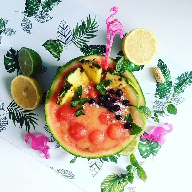 Svěží letní melounová bowl s Blendea Vegan proteinem