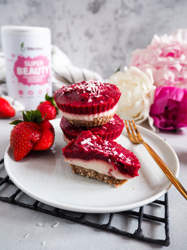 Ovocné nepečené bezlepkové košíčky se směsí Blendea SUPERBEAUTY