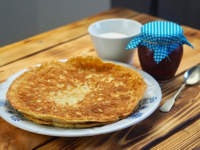 Low carb (nízkosacharidové) palačinky z kokosové mouky