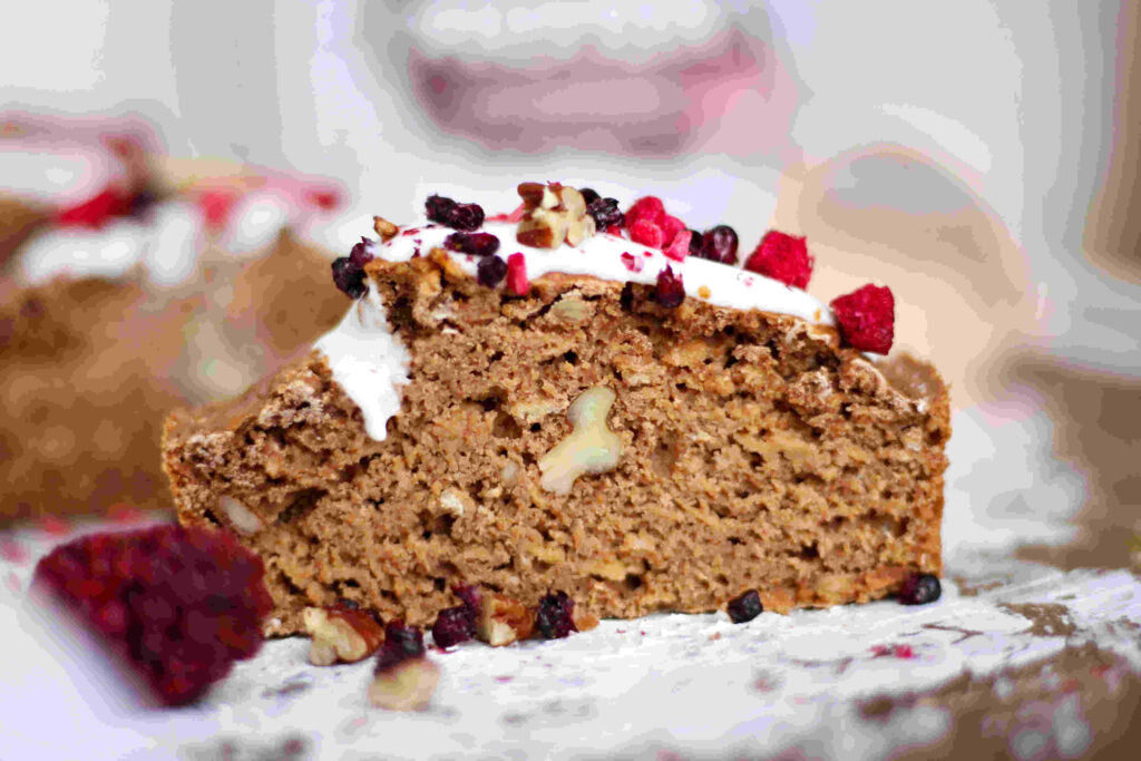 Ovesný kakaový chlebíček s vlašskými ořechy