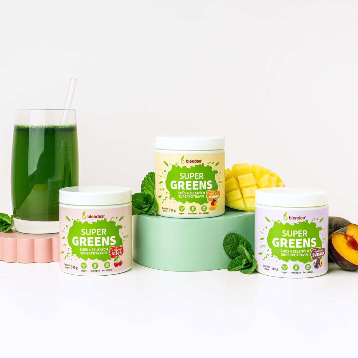 Blendea SUPERGREENS v devíti příchutích