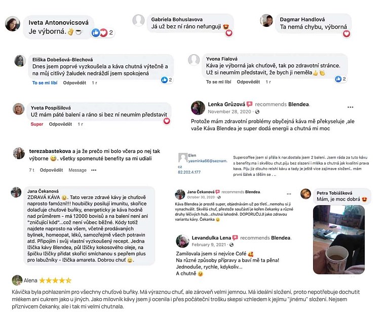 Kliknutím zvětšíte Recenze zákazníků Blendea