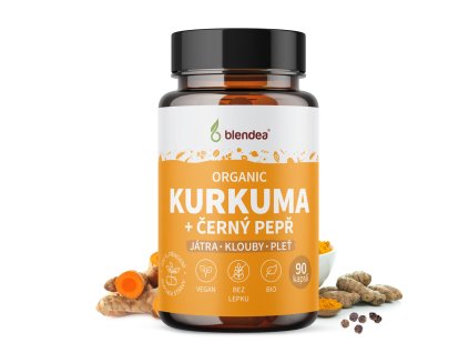 Kurkuma + Piperin BIO Organic 90 kapslí