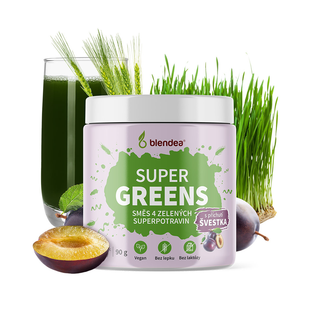 Supergreens Švestka BIO 90 g