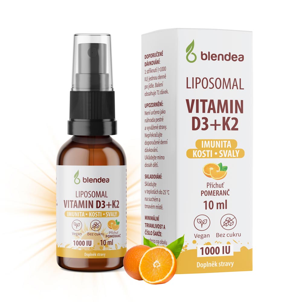 Lipozomální Vitamin D3+K2 sprej 10 ml