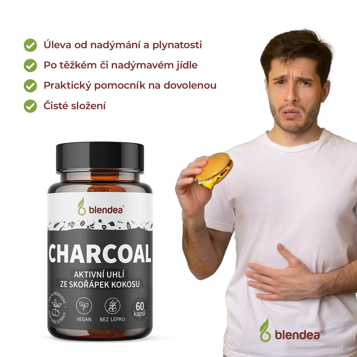 Aktivní uhlí 60 kapslí