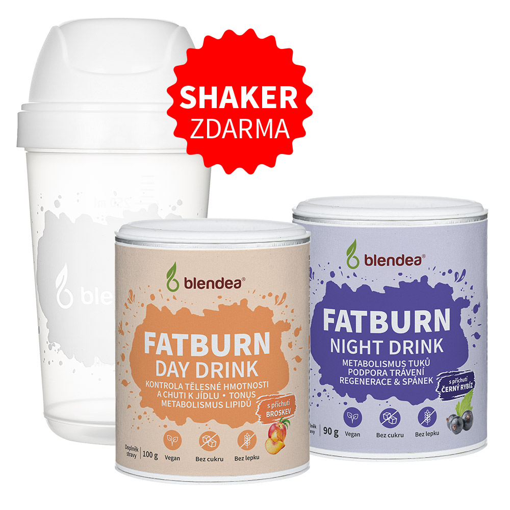 FAT BURN DUO – balíček Day & Night Drink + Shaker zdarma