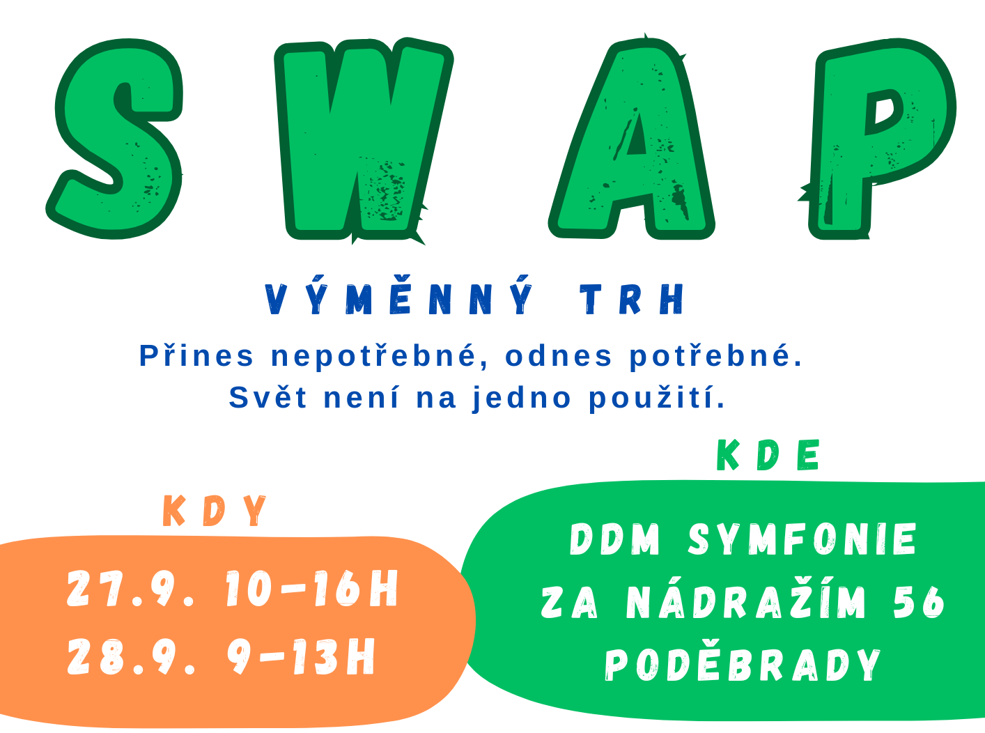 SWAP+WORKshopy 27.-28.9 2025 v DDM Symfonii Poděbrady