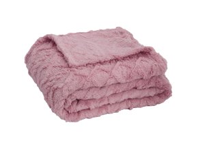 Deka mikroflanel MODA starorůžová