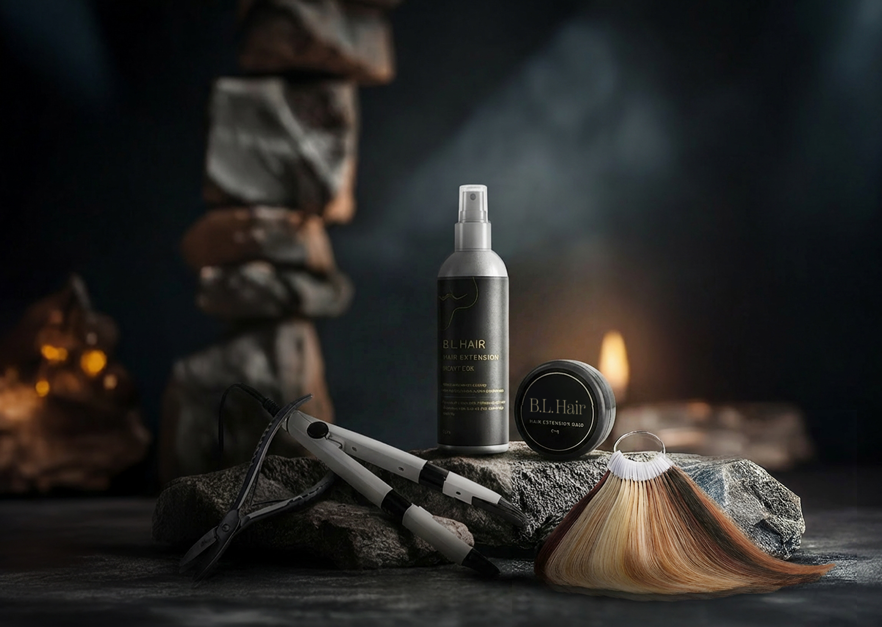 Příslušenství k prodlužování vlasů.