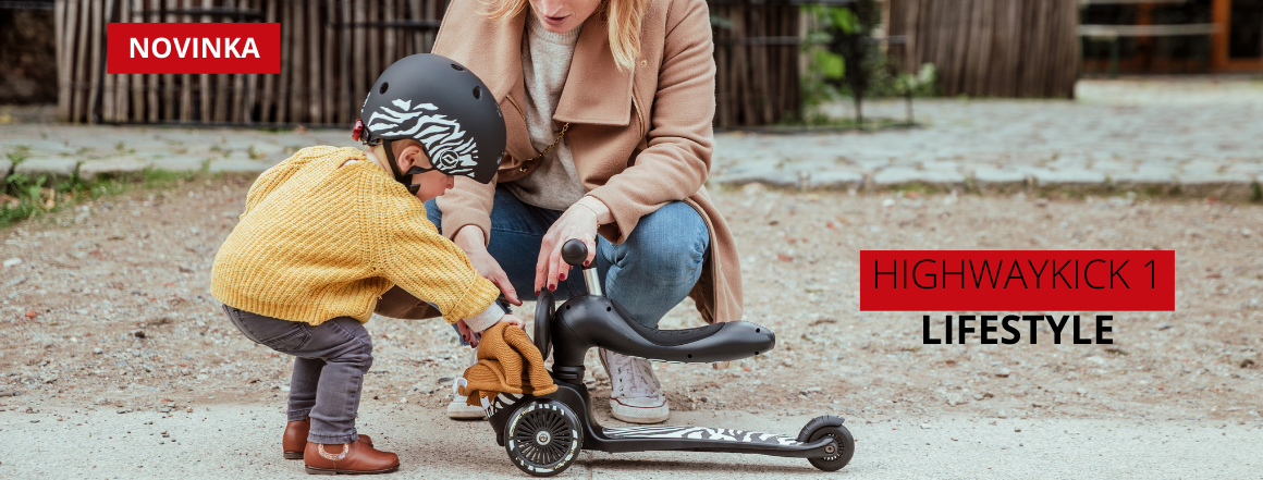 Highwaykick 1 Lifestyle je ideálním společníkem pro děti od 1 do 5 let. Díky své stabilitě, 2 předním a 1 zadnímu kolu, nabízí produkt i těm nejmenším možnost bezpečně a pohodlně se pohybovat vsedě. Zaujme skvělým designem.