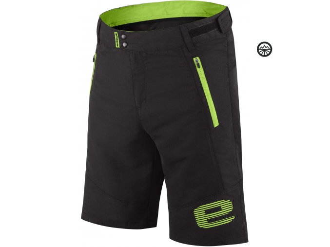 ETAPE - pánské volné kalhoty FREEDOM, černo/ zelené L