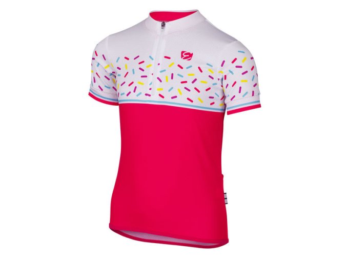 ETAPE – dětský dres RIO, růžová/bílá 140-146