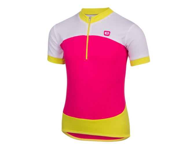 ETAPE - dětský dres PEDDY růžová/limeta 128/134