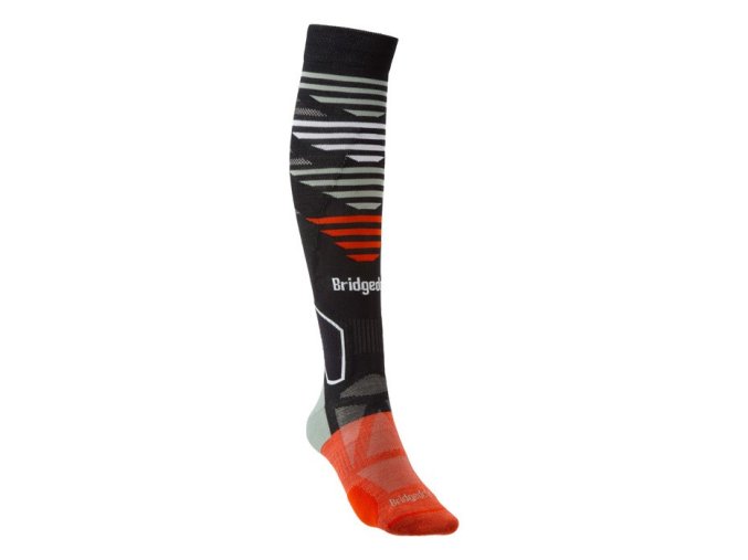 Pánské ponožky Bridgedale Ski Light graphite/sage 40