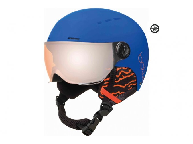 BOLLÉ QUIZ VISOR Royal Blue matte S 52-55cm