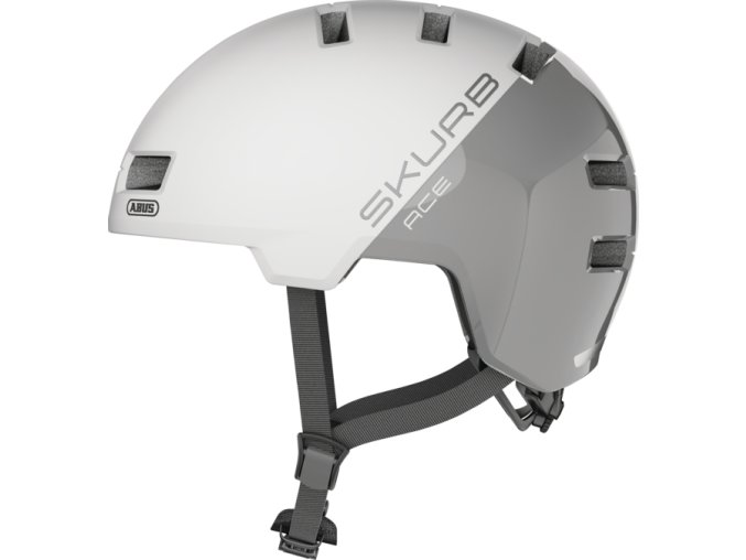 Helma ABUS Skurb ACE silver white