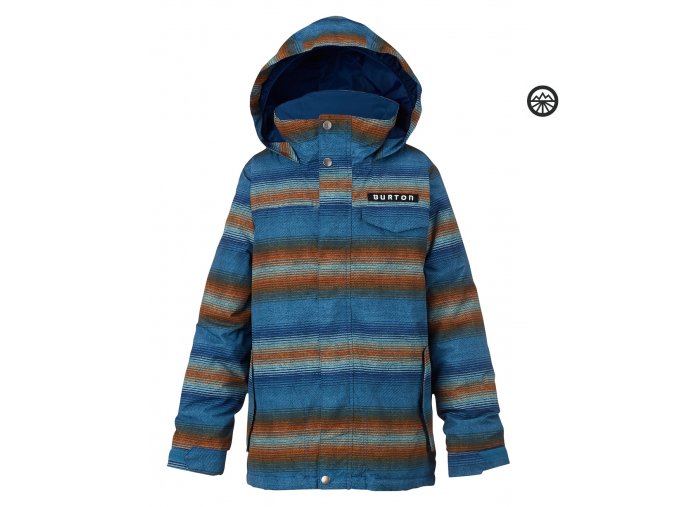 BURTON BOYS AMPED Jakcket Glacier beach stripe