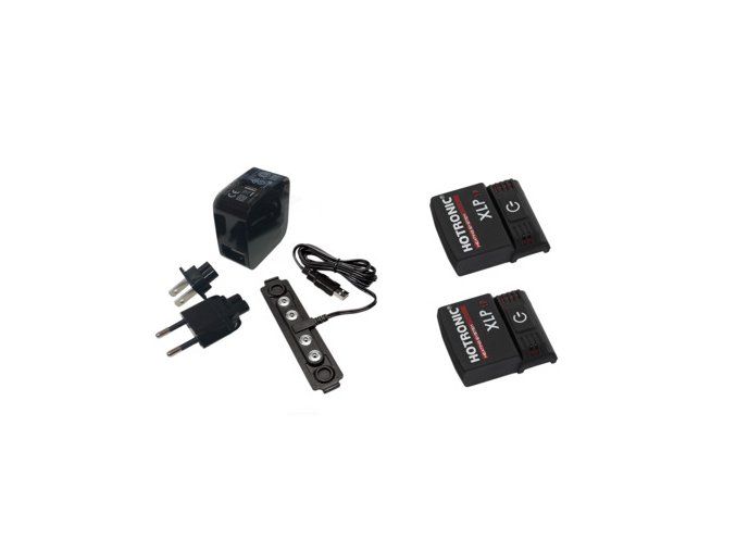 HOTRONIC Spare part SET 1 pair Battery XLP 1P Power + 1 pc recharger