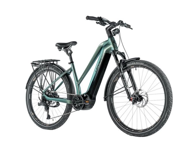 Dámské trekingové elektrokolo Leader Fox DIXON 29"PANASONIC GX ULTIMATE modré 2024
