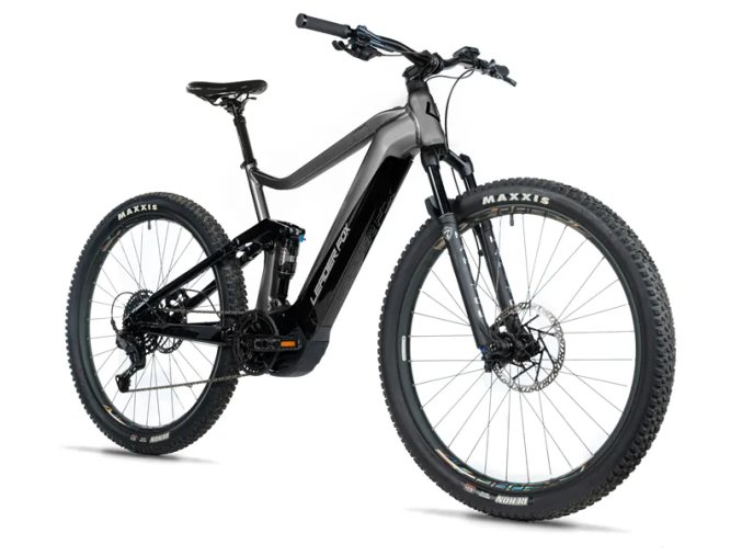 Horské elektrokolo LEADER FOX ARRAN FULL SUSP. 29" GREY SHINY PANASONIC 2025