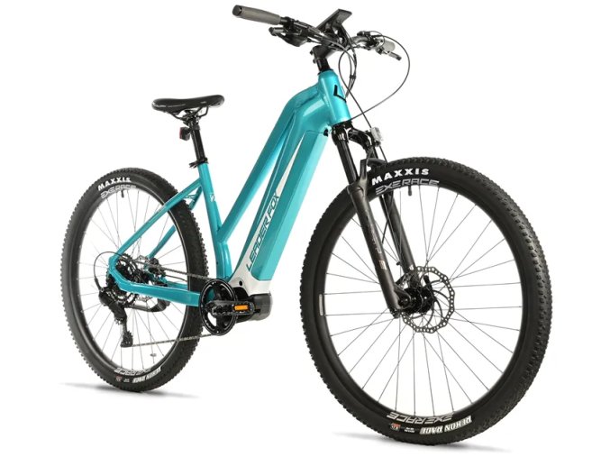 Horské elektrokolo LEADER FOX AWALON LADY 29" LIGHT BLUE M420 2025