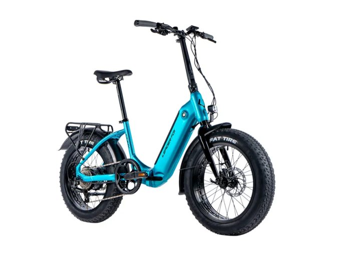 Skládací elektrokolo LEADER FOX 20" CODY FOLDING BIKE BLUE LIGHT REAR MOTOR