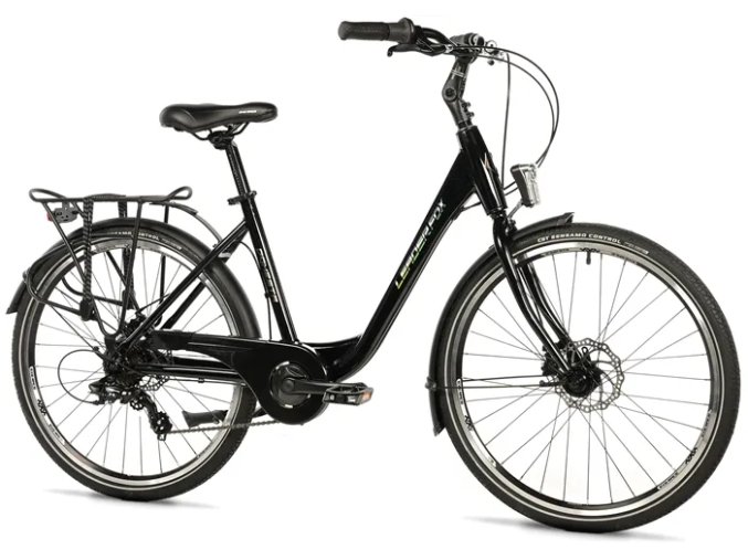 Trekové kolo LEADER FOX DOMESTA LADY 26" BLACK SHINY