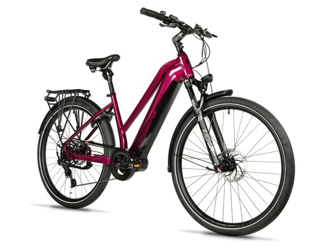 Trekové elektrokolo LEADER FOX 28" LUCAS LADY VIOLET SHINY M420 2025