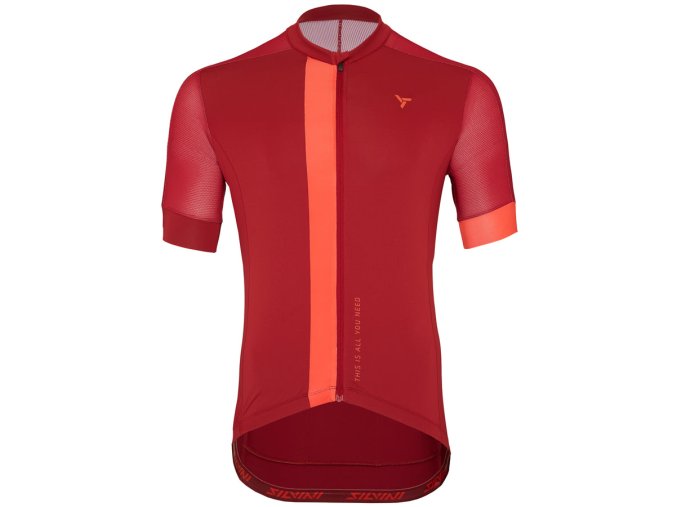 Pánský dres SILVINI MD2226 Carnio merlot-ruby L