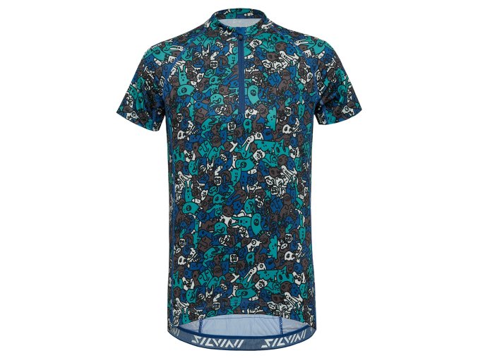 Dětský dres Silvini CD1434 Scrivia blue-yellow