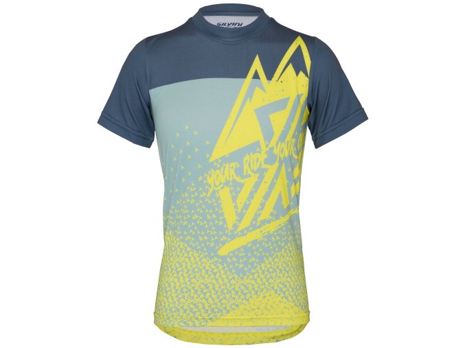 Dětský dres Silvini CD2283 Denni neon-blue