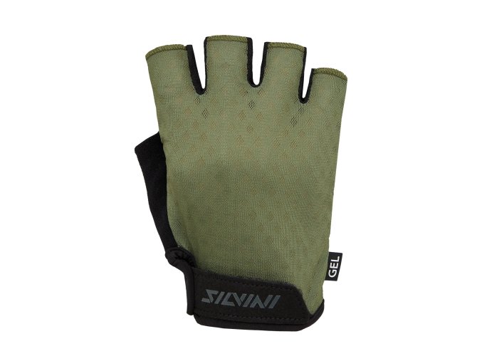 Silvini pánské cyklistické rukavice MA2417 Gaiono olive-black