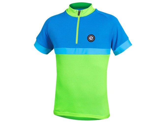 ETAPE - dětský dres BAMBINO zelená/modrá