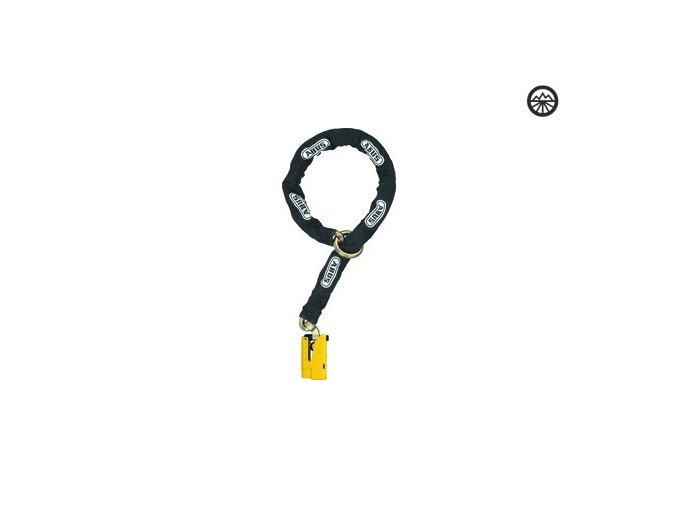 Zámek ABUS 8077/12KS120 black loop GRANIT Detecto XPlus