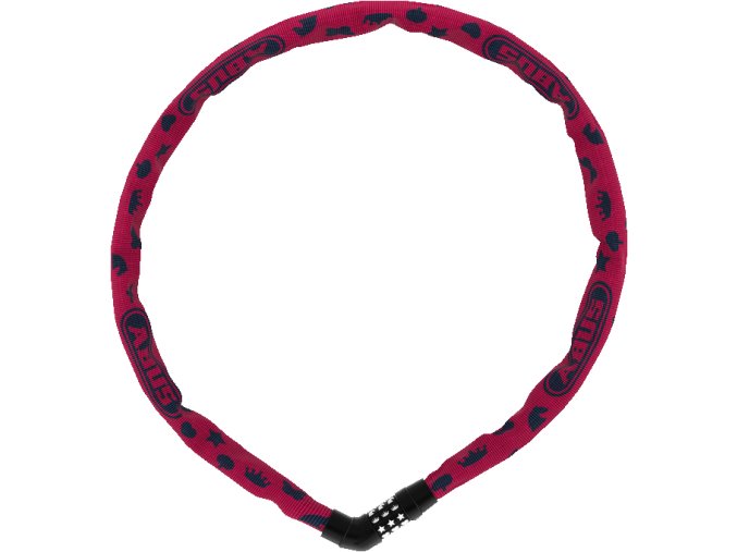 Zámek ABUS 4804C/75 pink SYMBOLS Steel-O-Chain