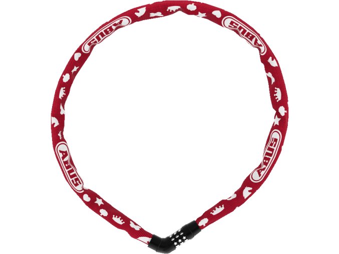 Zámek ABUS 4804C/75 red SYMBOLS Steel-O-Chain