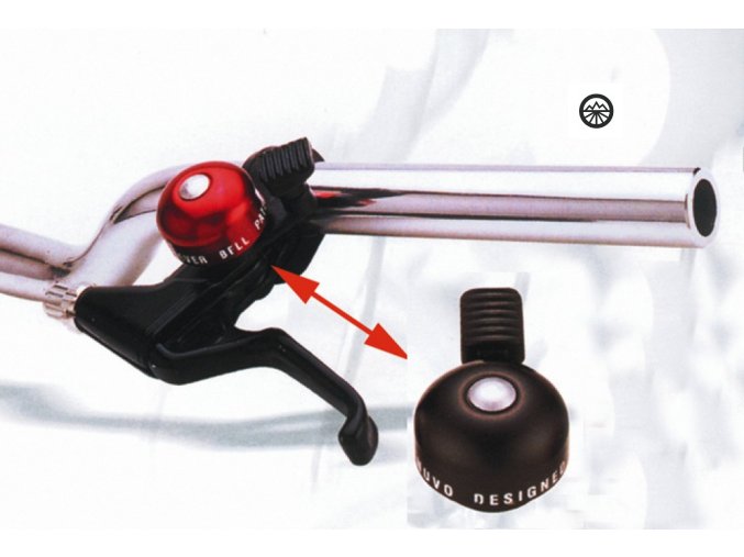 Zvonek XLC mini na brzdové páky černý