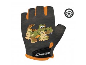 Cyklistické rukavice pro děti COOL KIDS Krokodýl