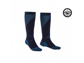 Pánské ponožky Bridgedale Ski Midweight+ navy/steel