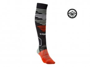 Pánské ponožky Bridgedale Ski Light graphite/sage 40