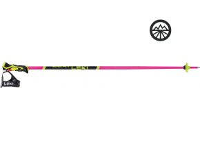 Juniorské lyžařské hole LEKI WCR Lite SL 3D neonpink-black-neon