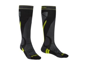 Pánské podkolenky Bridgedale Ski Lightweight Merino black/lime