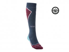 Dámské ponožky Bridgedale Ski Midweight+ dark blue/light blue