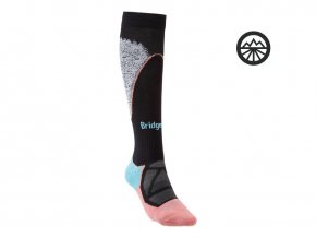 Dámské ponožky Bridgedale Ski Midweight coral/black