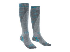 Dámské ponožky Bridgedale Ski Midweight+ stone/grey S