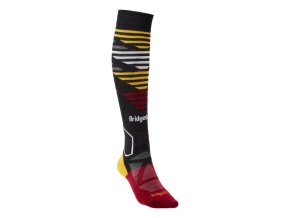 Pánské podkolenky Bridgedale Ski Lightweight Merino graphite/red